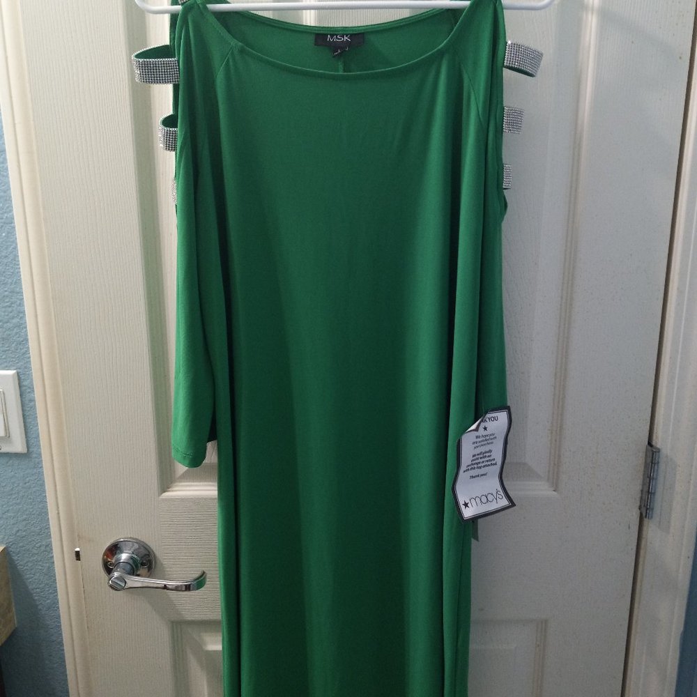 MSK Designer Green Dress